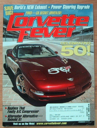 CORVETTE FEVER 2002 AUG - PACE CARS, C5-R KICK BOOTY